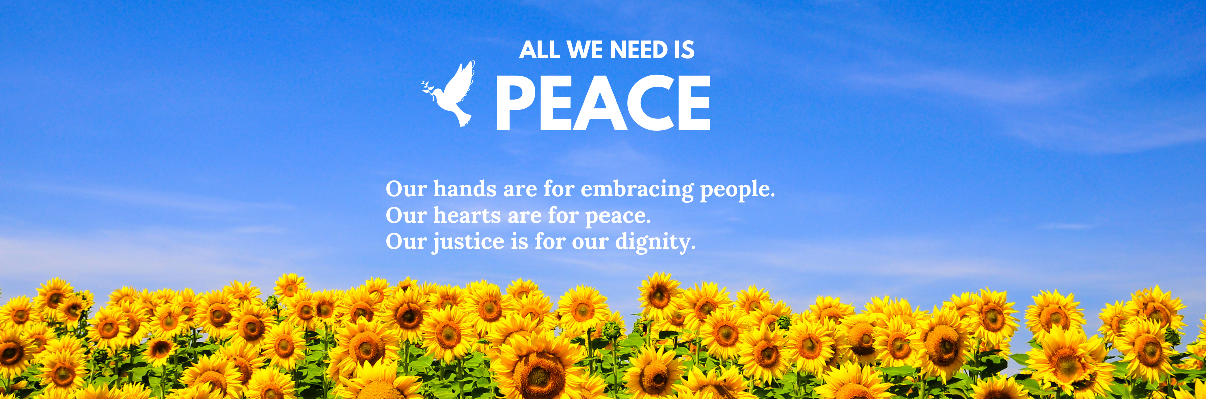 ALL WE NEED IS PEACE